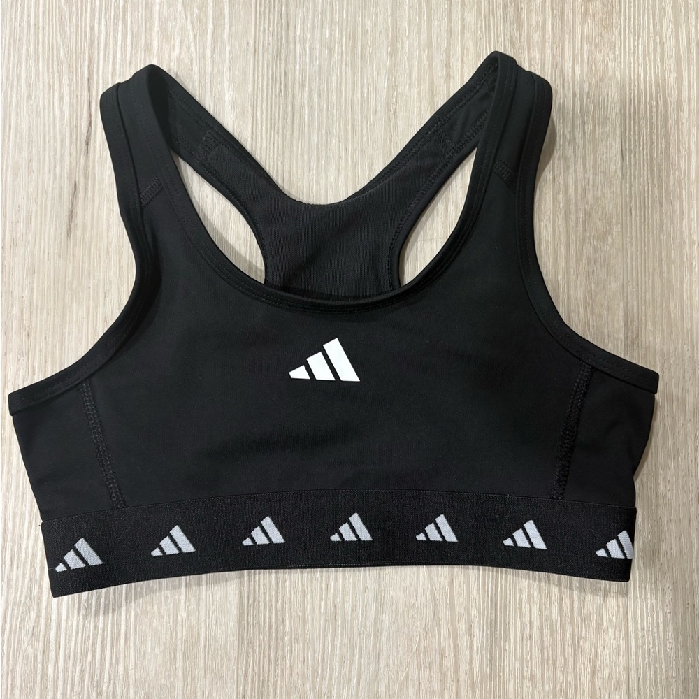 Adidas Black Techfit Sports Bra